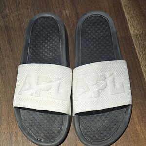 White Men's APL Slides Size 10